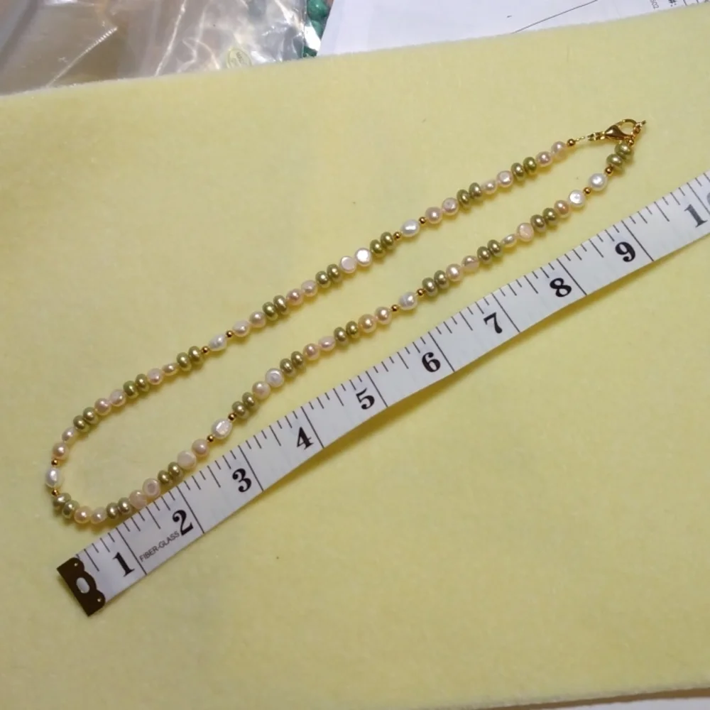 HAND CRAFTED Freshwater Pearl Necklace - Picture 3 of 3